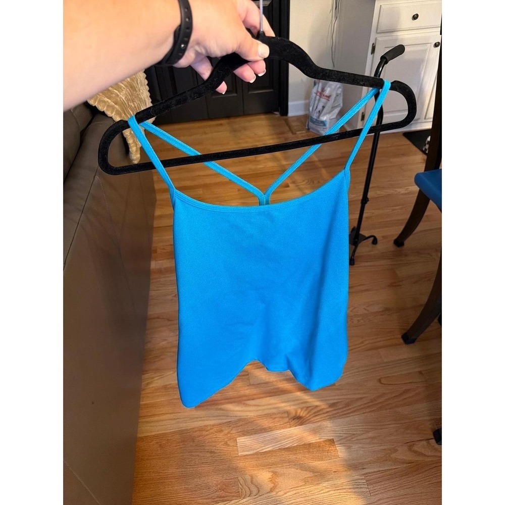 Lululemon Power Y Racerback Tank Top Turquoise Blue Women's Size 12